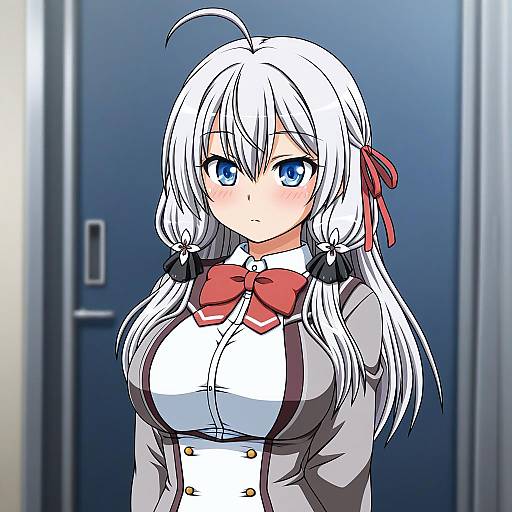 Illustration of Alisa mikhailovna kujou, tokidoki bosotto roshia-go de dereru tonari no alya-san in the style of Rakurakutei ramen