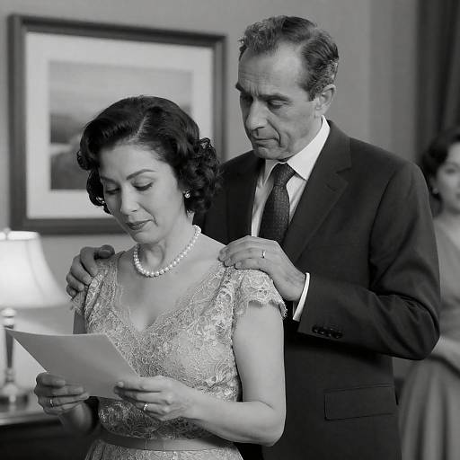 Emotional Portrait of Elegance and Intensity