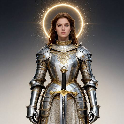 Joan of Arc in Angelic Armor