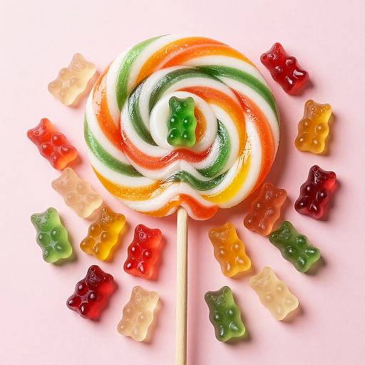 Whimsical Licorice and Gummy Bears