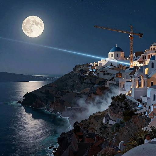 Art Nouveau Meets Space-Age Santorini