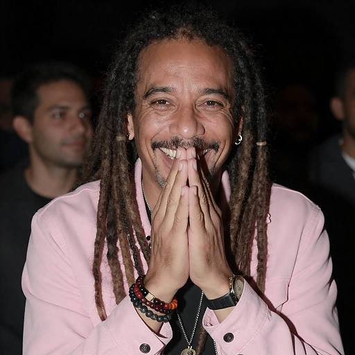 Vibrant Portrait of a Middle-Aged Man