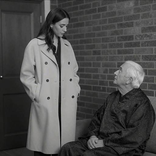 Contrasting Portrait of Woman and Man