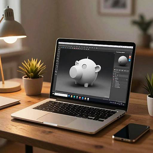 Designer Using Online 3D Model Tool