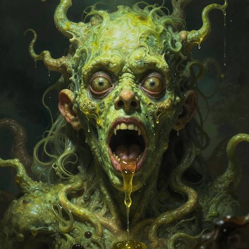 Grotesque Enormous Chartreuse Humanoid