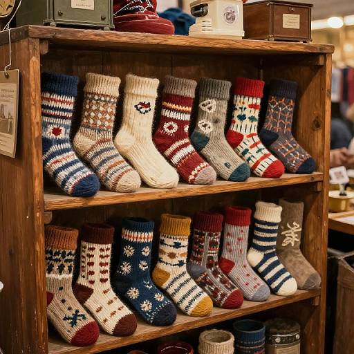 Vintage Market Socks Display