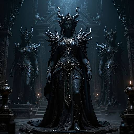 Photorealistic Sinister Fantasy Temple