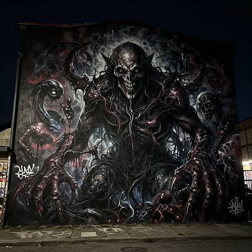 Eerie Urban Nightmares Mural Art