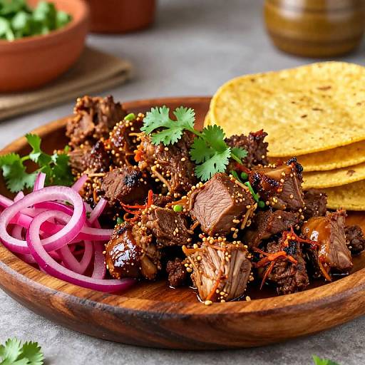 Cochinita Pibil on Rustic Platter