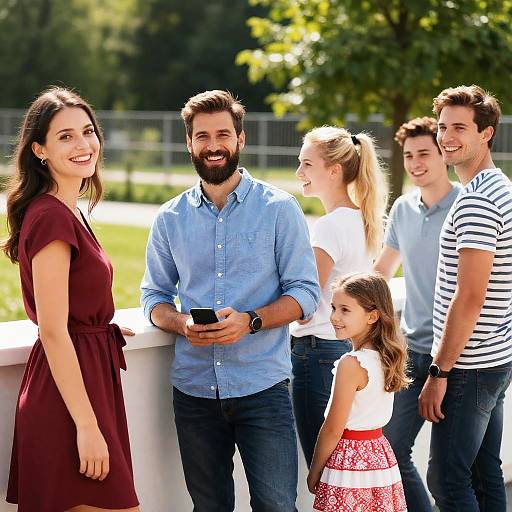 Cheerful Outdoor Gathering at Park