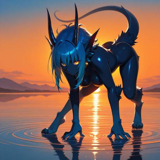 Cobalt Blue Basilisk at Twilight Cobalt Blue Basilisk at Twilight