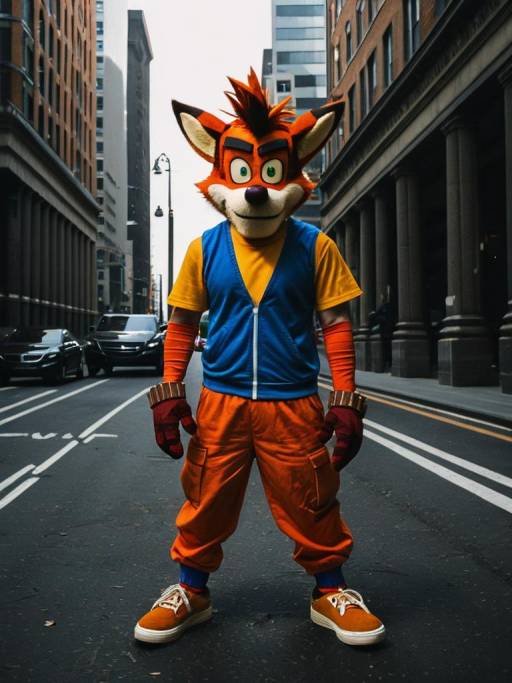 Realistic Crash Bandicoot Cosplay Photo