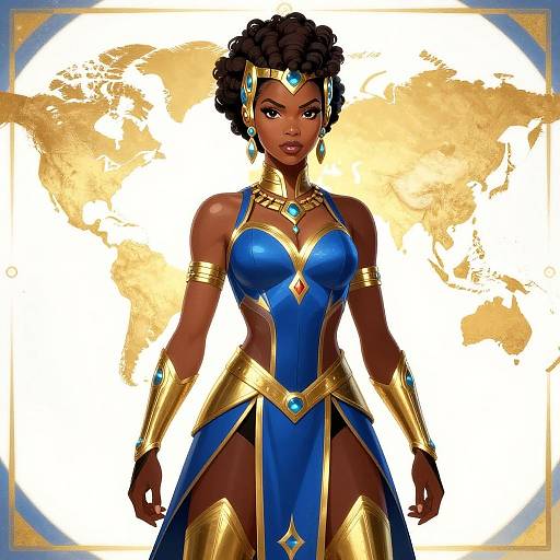 Shuri in Futuristic African Attire