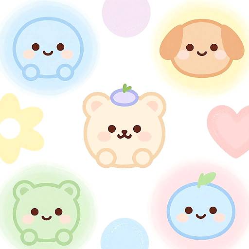 Playful Kawaii Ketamine Abstract Art