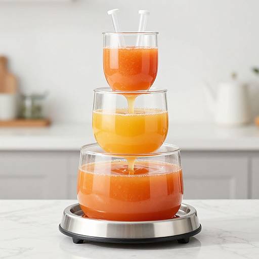 3-Tier Juice Dispenser with Tubes