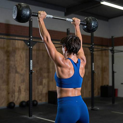 Dynamic CrossFit Athlete in Action