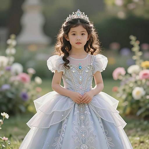 Whimsical Fairytale Portrait of a Young Princess