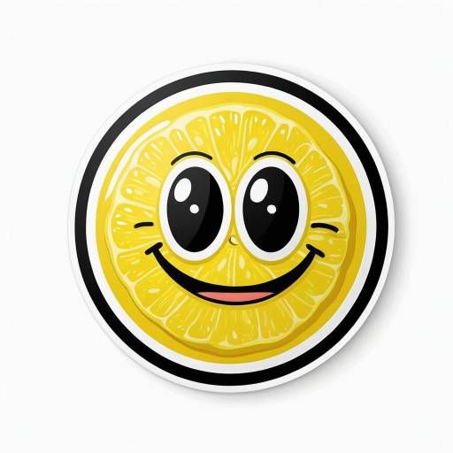 Cute Lemon Character Cartoon Logo Design