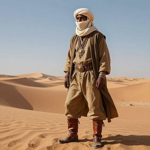 Photorealistic Desert Nomad Portrait