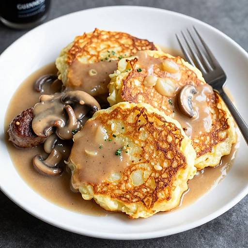 Traditional Irish Boxty with Bangers