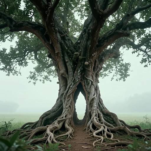 Gnarled Tree Portal to Hidden Realms