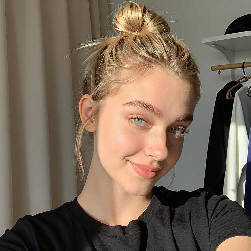 Cheerful Young Woman in Natural Light