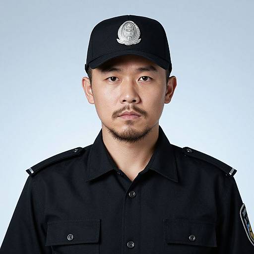 Portrait of Asian Police Officer