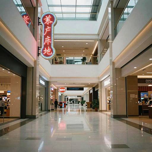 Nostalgic Liminal Mall Corridor