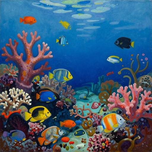 Emil Nolde Coral Reef Painting