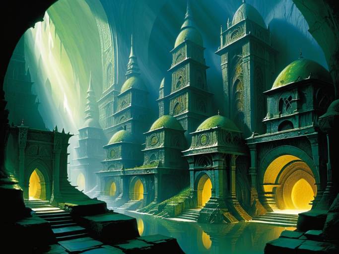 Dwarven Underground City by John Howe