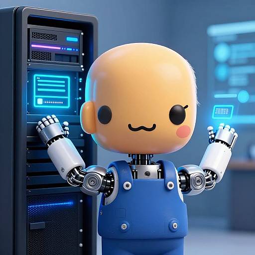 Kawaii Robo Biden Uploading Data