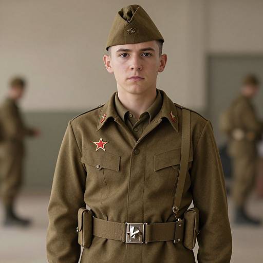 Realistic WWII Soldier Portrait