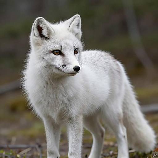 Adult Arctic Fox Anthro Forest Portrait