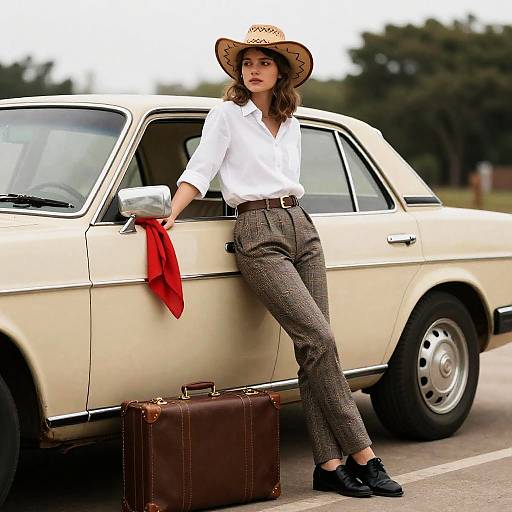 Vintage Chic: A Young Woman's Style