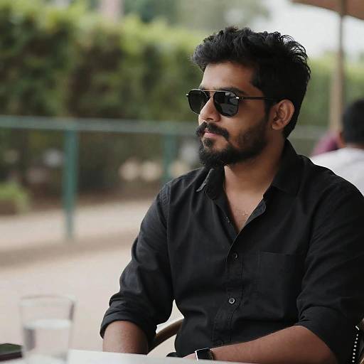 Outdoor Portrait of a Bearded Man