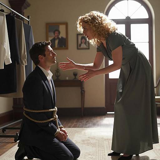 Tension in a Captivating Encounter