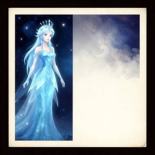 Fantasy Ice Fairy Postcard Design