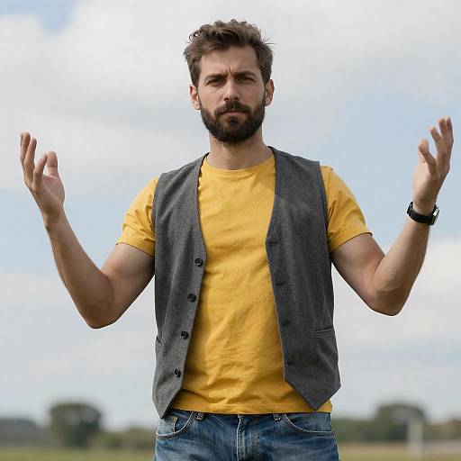 Portrait of a Man in Casual Attire