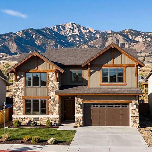 Rustic Modern Mountain Home Exterior