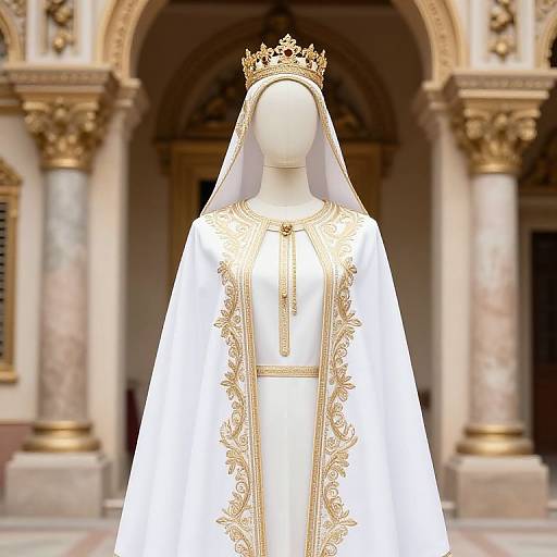 Regal Mannequin in Ornate Robe