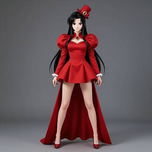 Erza Scarlet in Red Dress