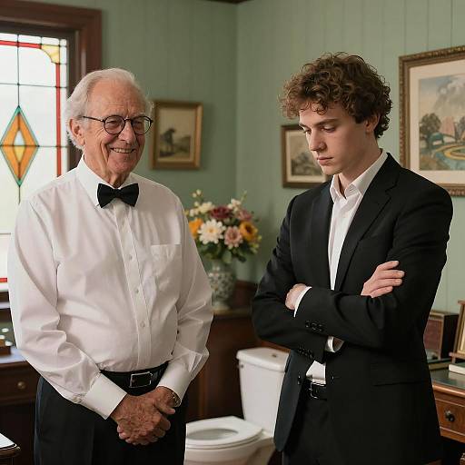 Contrasting Perspectives in a Room Scene