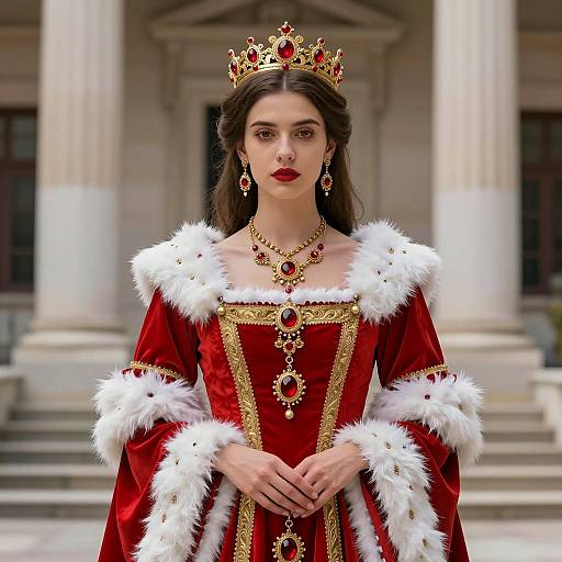 Regal Elektra Portrait in Red Costume