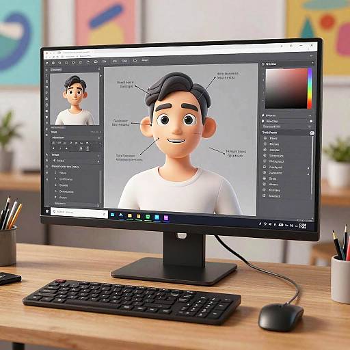 3D Avatar Creator with Facial Morphing