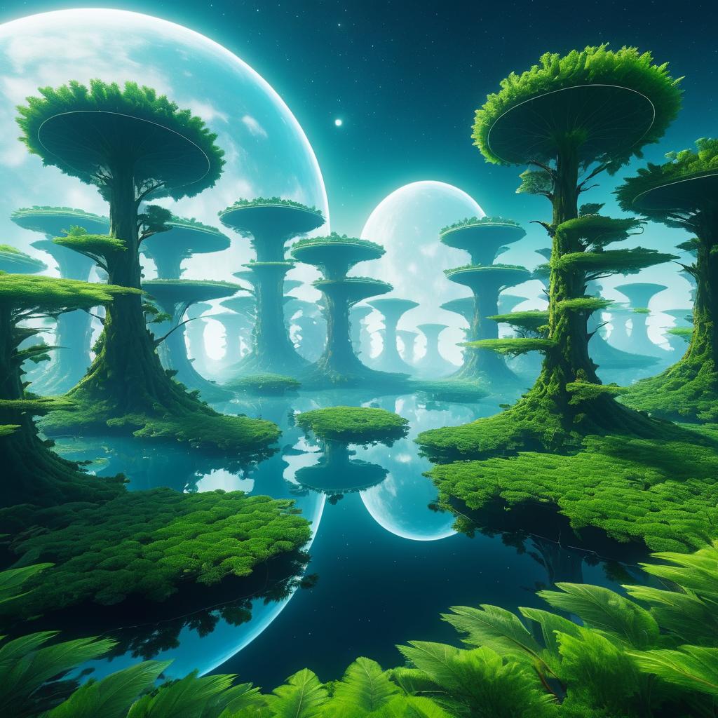 Floating Forests Above an Alien World