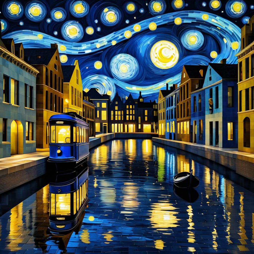 Modern Twist on Van Gogh's Starry Night