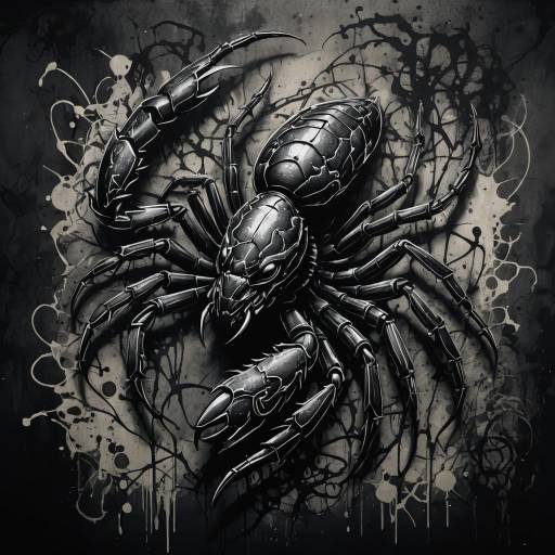 Edgy Scorpion Graffiti Art Stencil Edgy Scorpion Graffiti Art Stencil