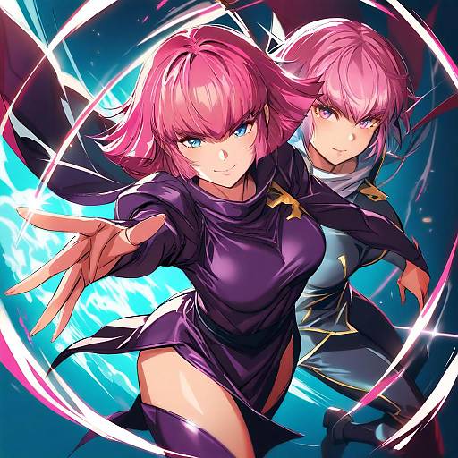 Illustration of Haman karn, gundam in the style of Michairu