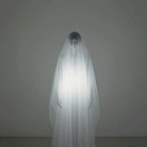 Surreal Minimalist Ghostly Scene