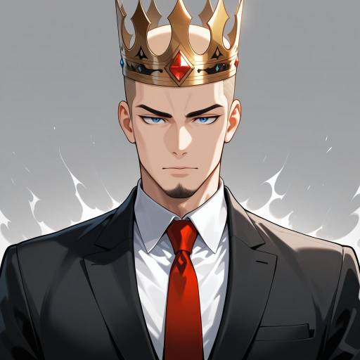 Imposing Formal Figure with Reflective Eyes Imposing Formal Figure with Reflective Eyes